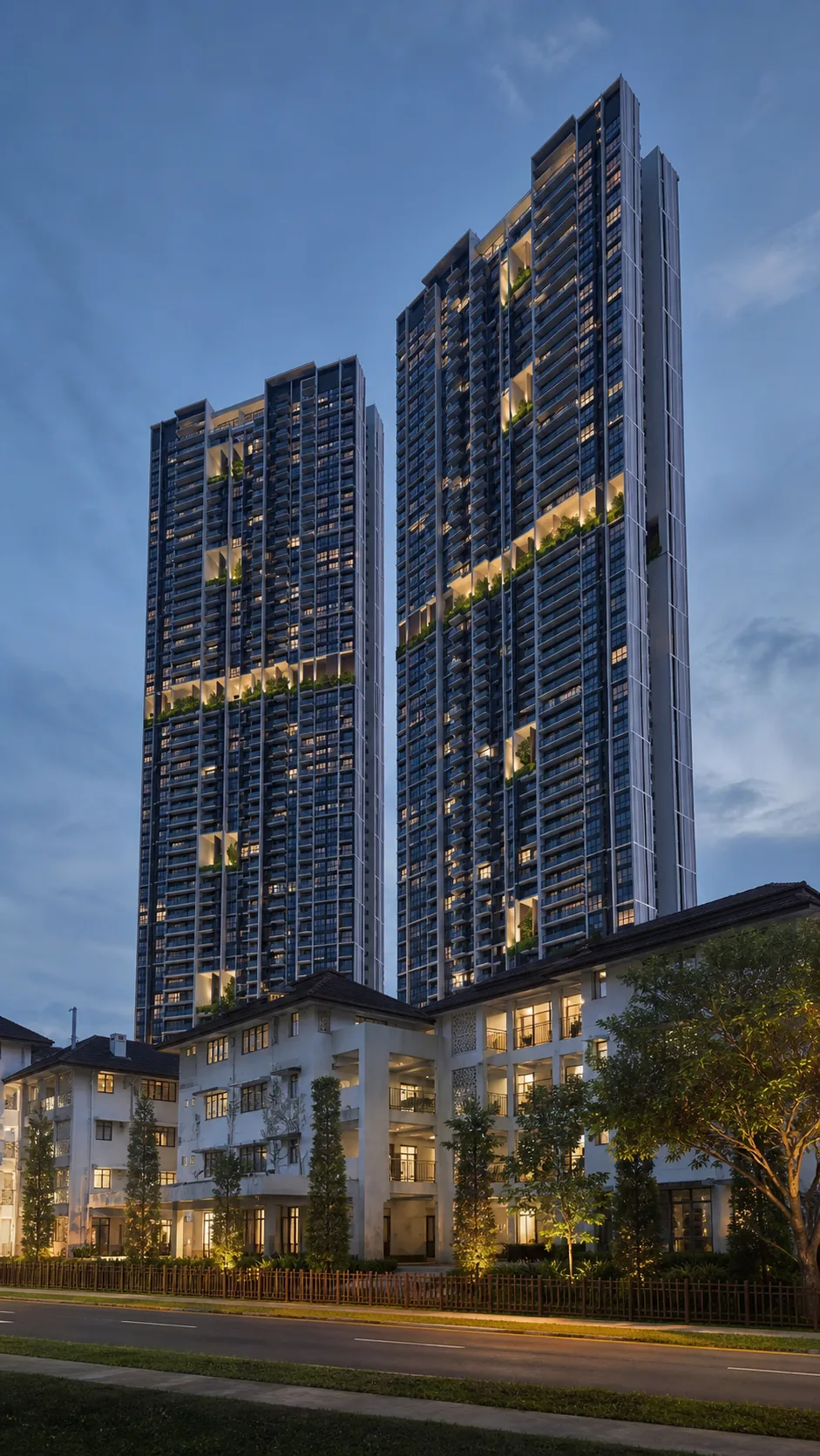 Avenue South Residence twin towers at Silat Avenue