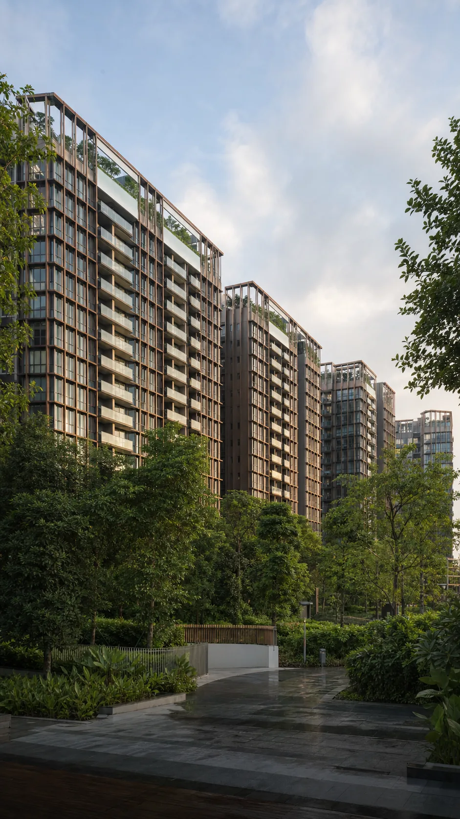 The Continuum residential towers in District 15